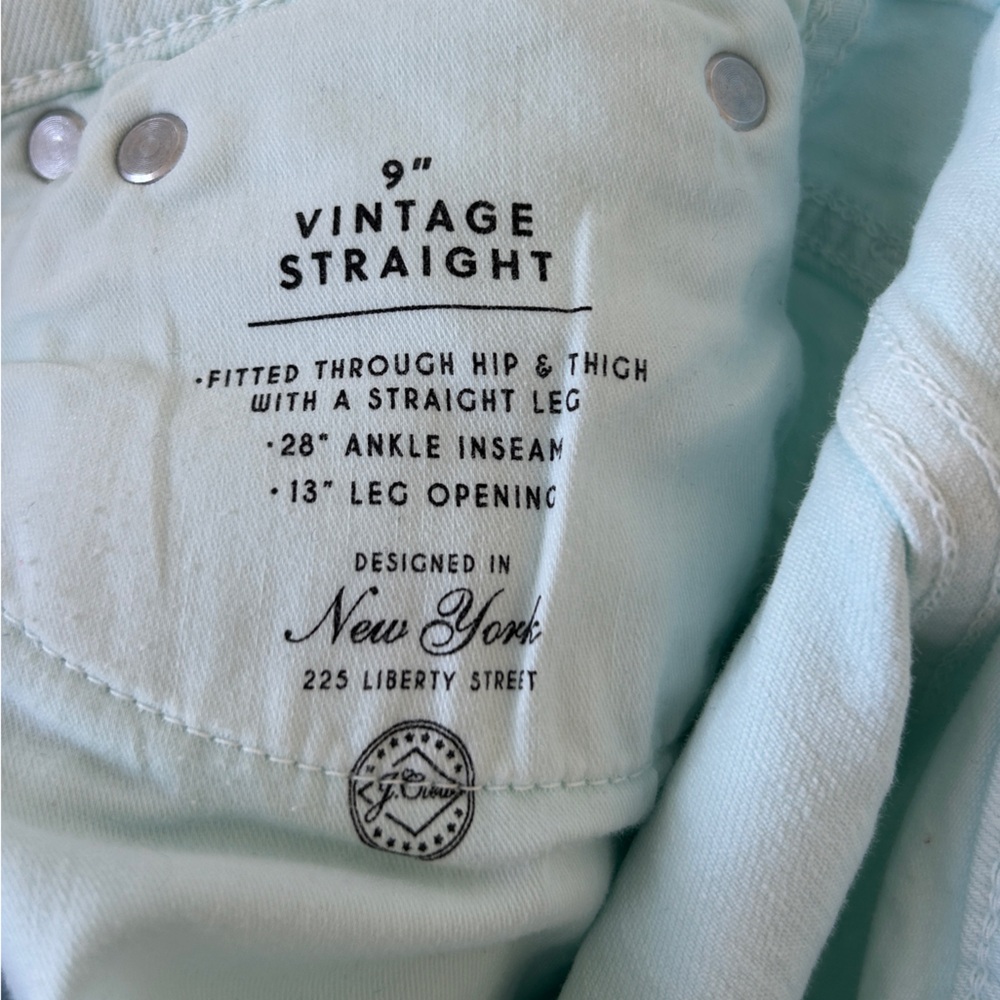 J. Crew Women's Light Mint Ankle Jeans - Picture 5 of 7